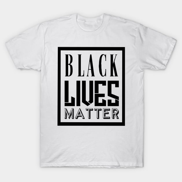 Black Lives Matter No Human Being is Illegal T-Shirt by François Belchior